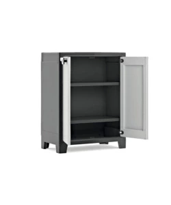 ARMADIO IN RESINA BASSO KETER "TITAN" GRIGIO, 80X44X100 CM
